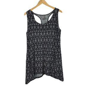 Soma black print top
